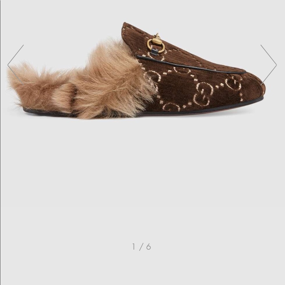Women Gucci velvet Princetown slipper